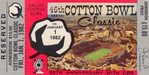1982 Cotton Bowl Texas Win
